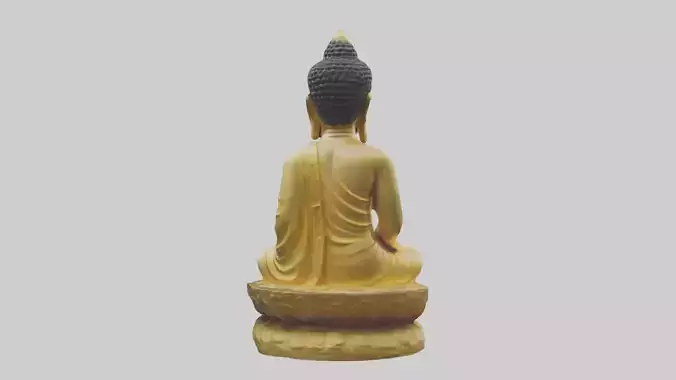 Buddhastatue Model 1 Low-poly 3D model