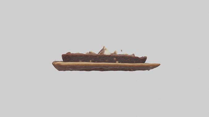 Brownie Model 1 Low-poly 3D model