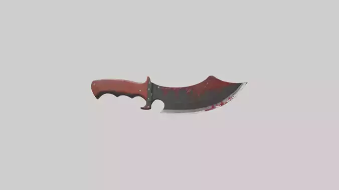 Bloodcoveredmachete 1 Low-poly 3D model