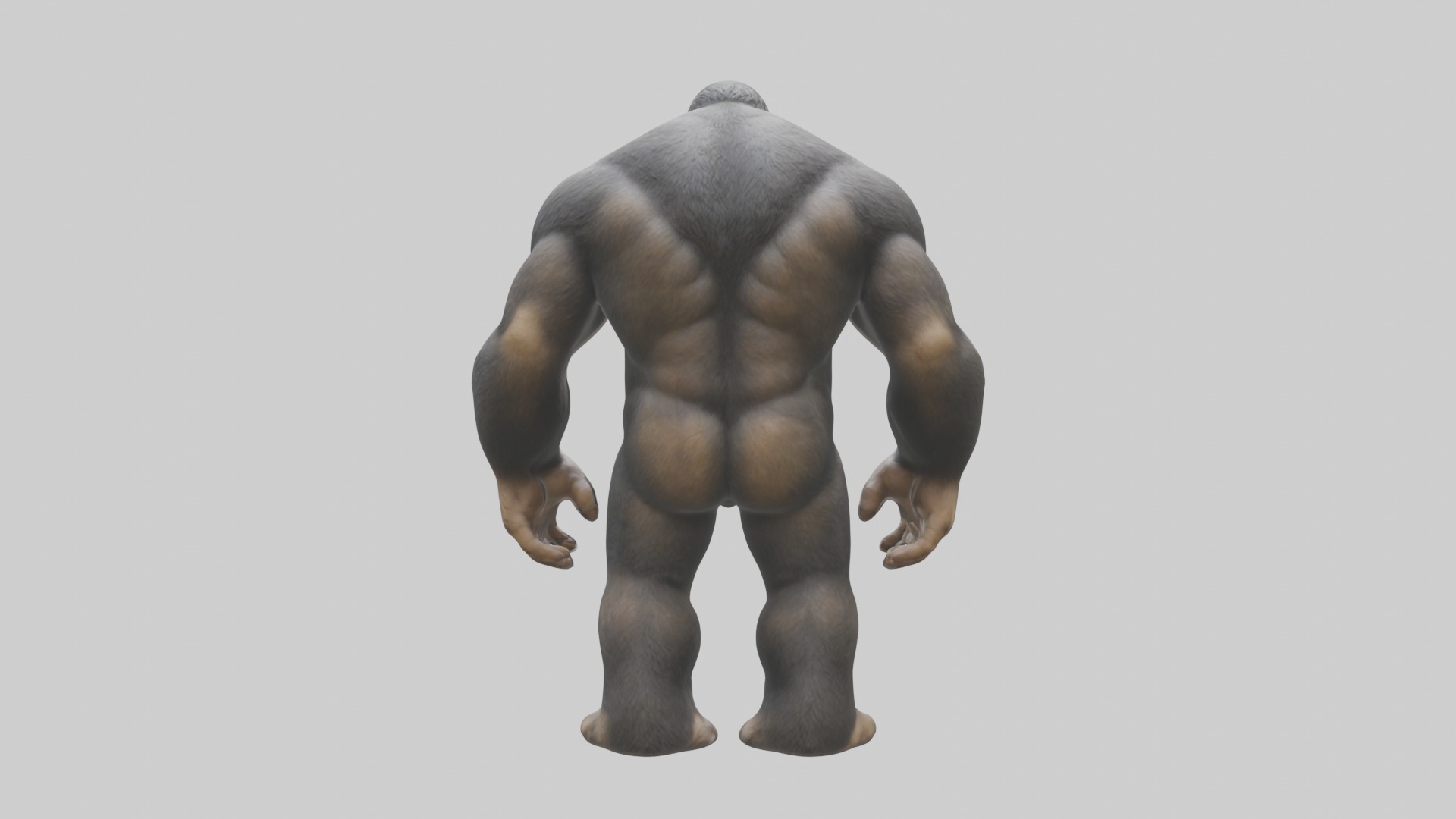 Bigfoot Model 1 Low-poly 3D model_2