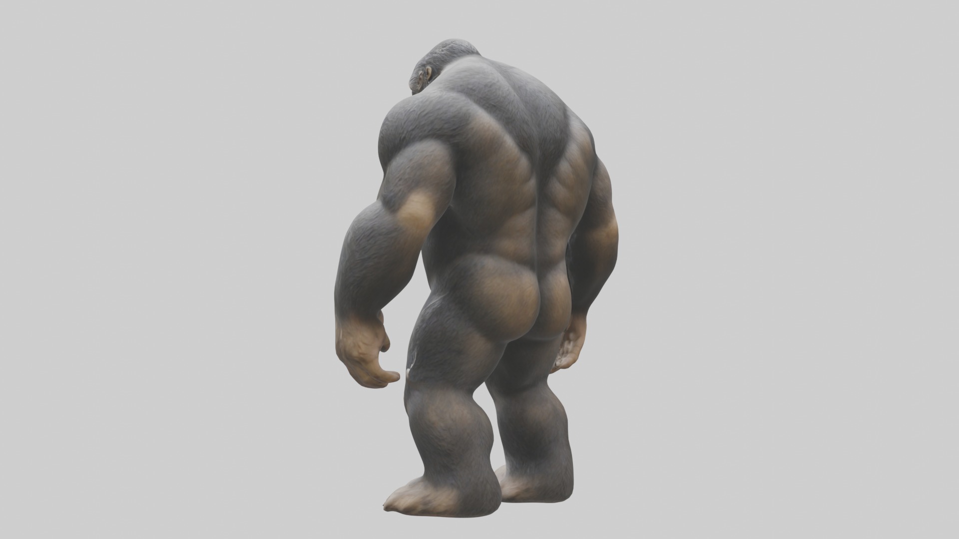 Bigfoot Model 1 Low-poly 3D model_3