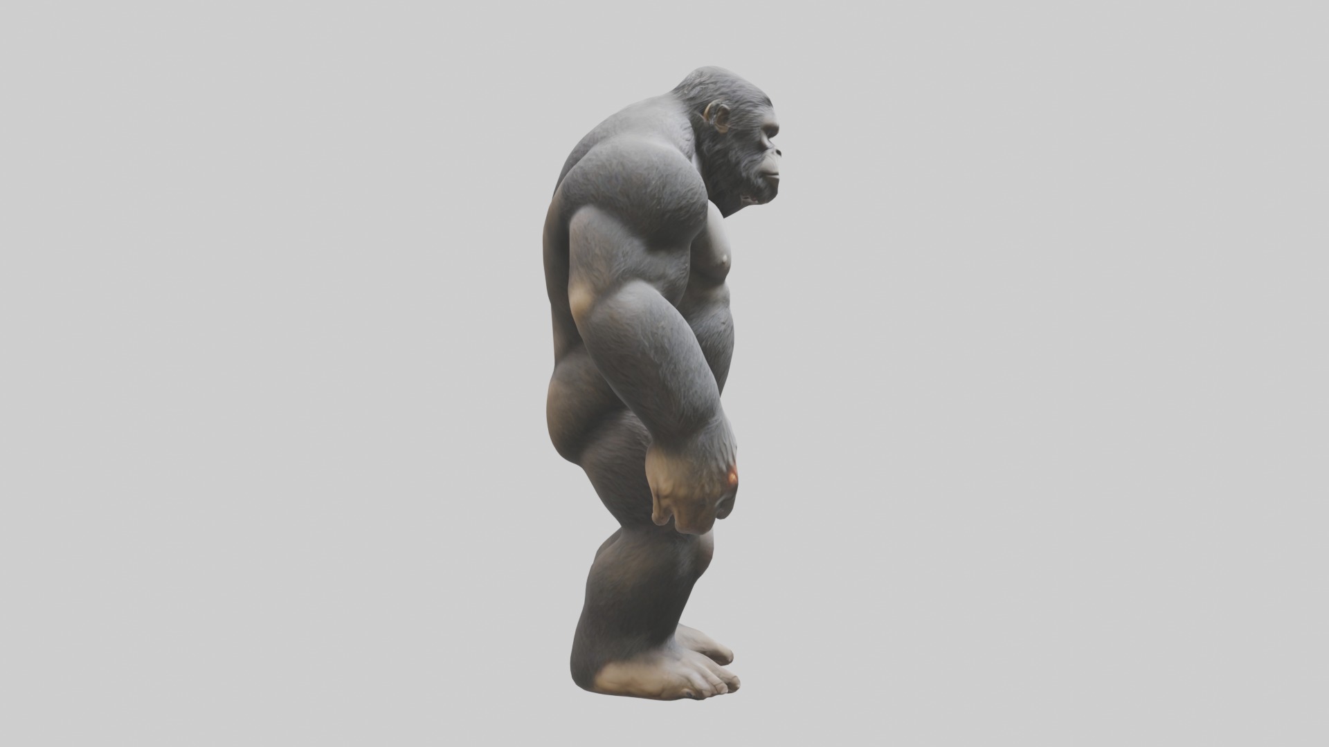 Bigfoot Model 1 Low-poly 3D model_7