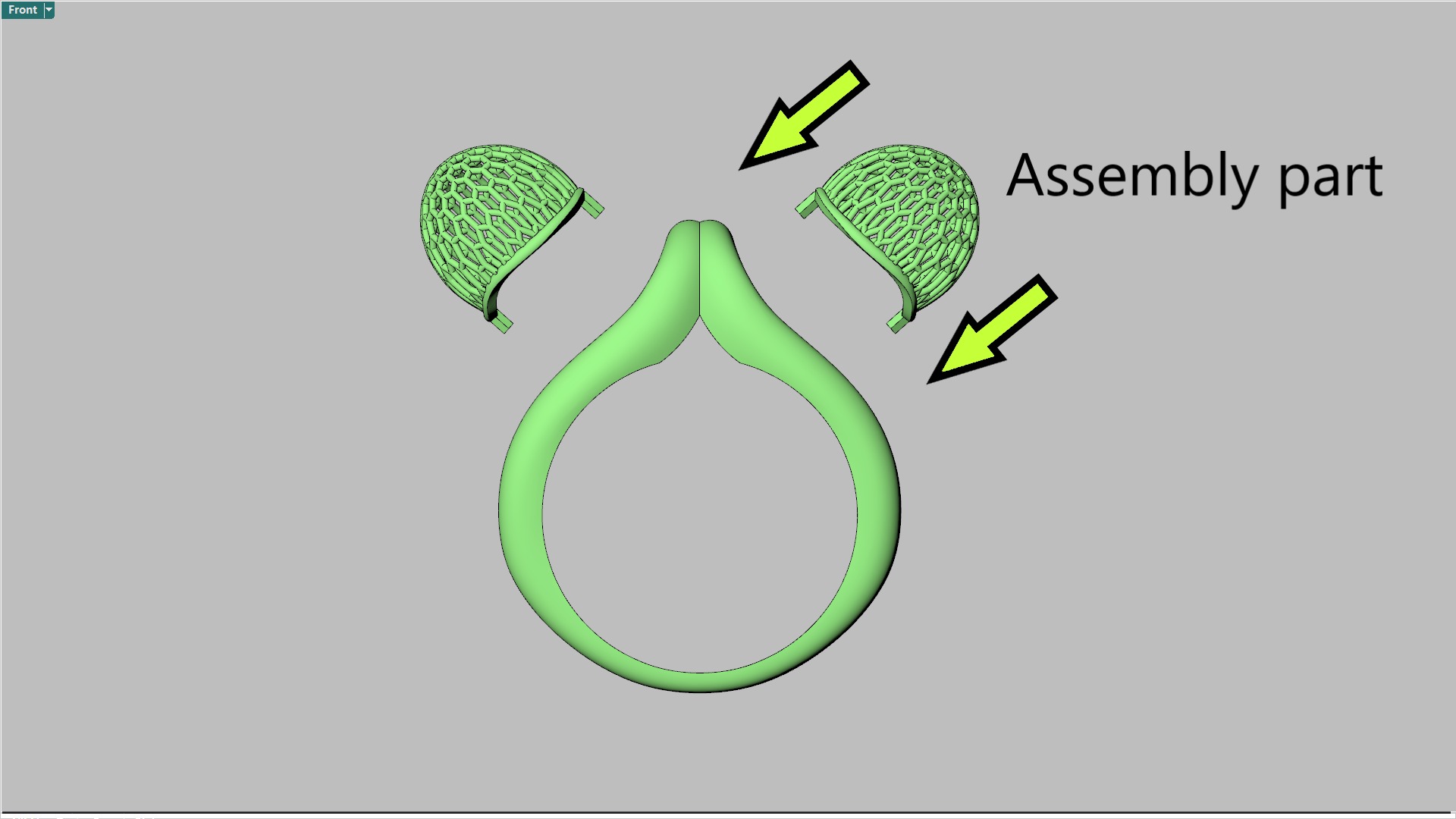 Golden Elegance 3D print model_1