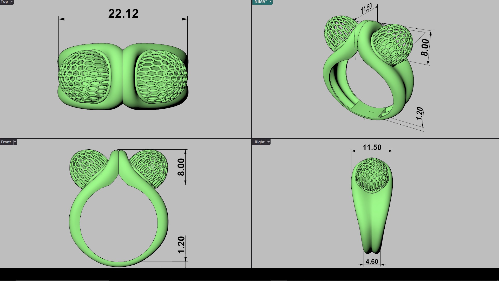 Golden Elegance 3D print model_6