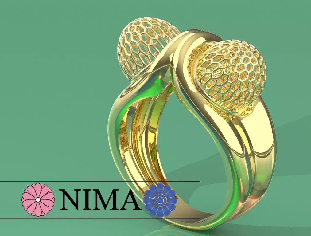 Golden Elegance 3D print model_0