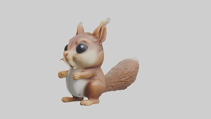Babysquirrel Model 1 Low-poly 3D model