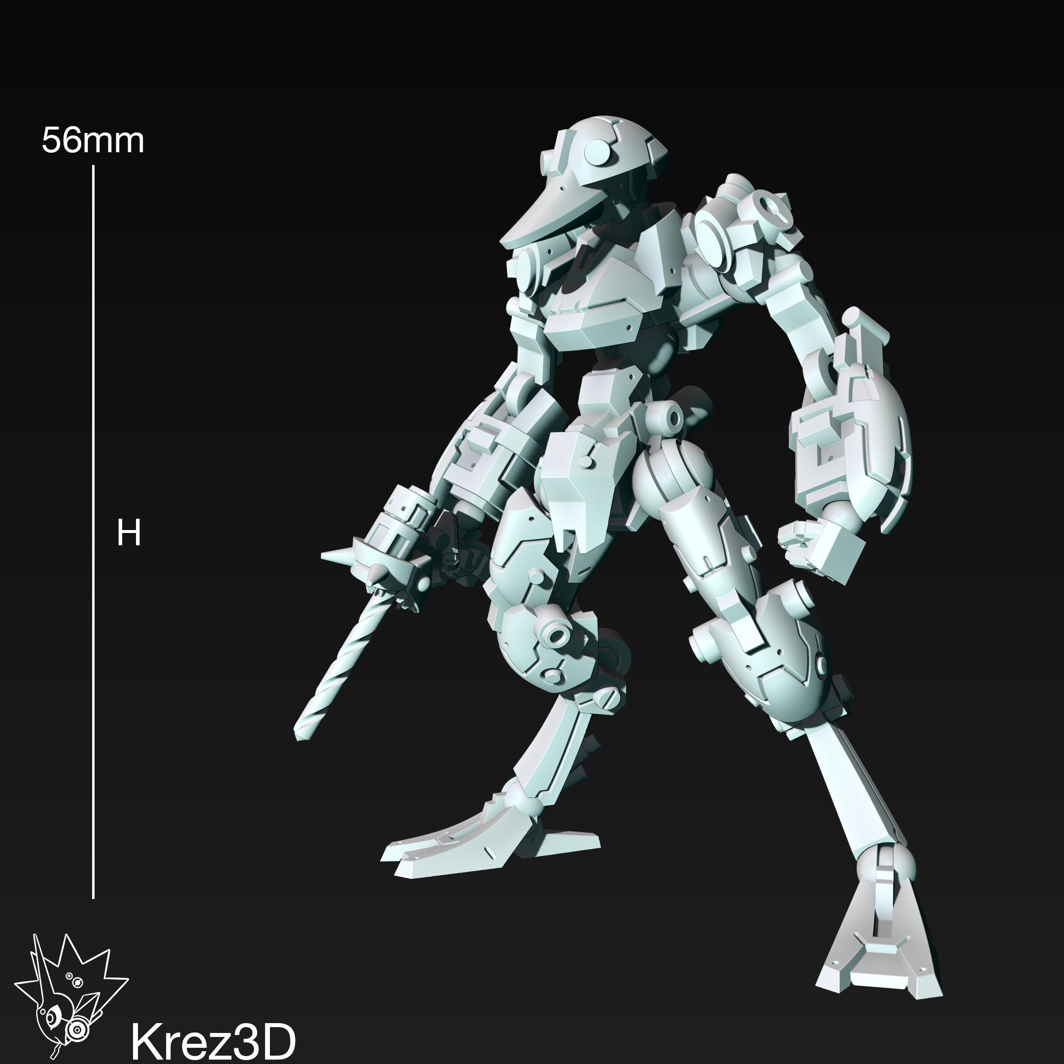 SA-17 Kun Peng 3D print model_2