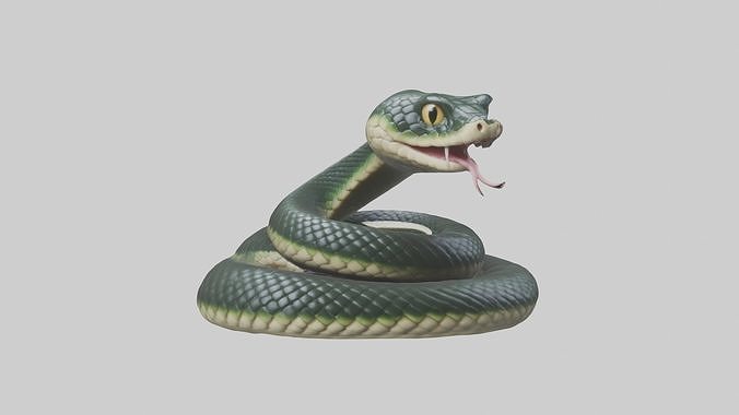 Babysnake Model 1 Low-poly 3D model