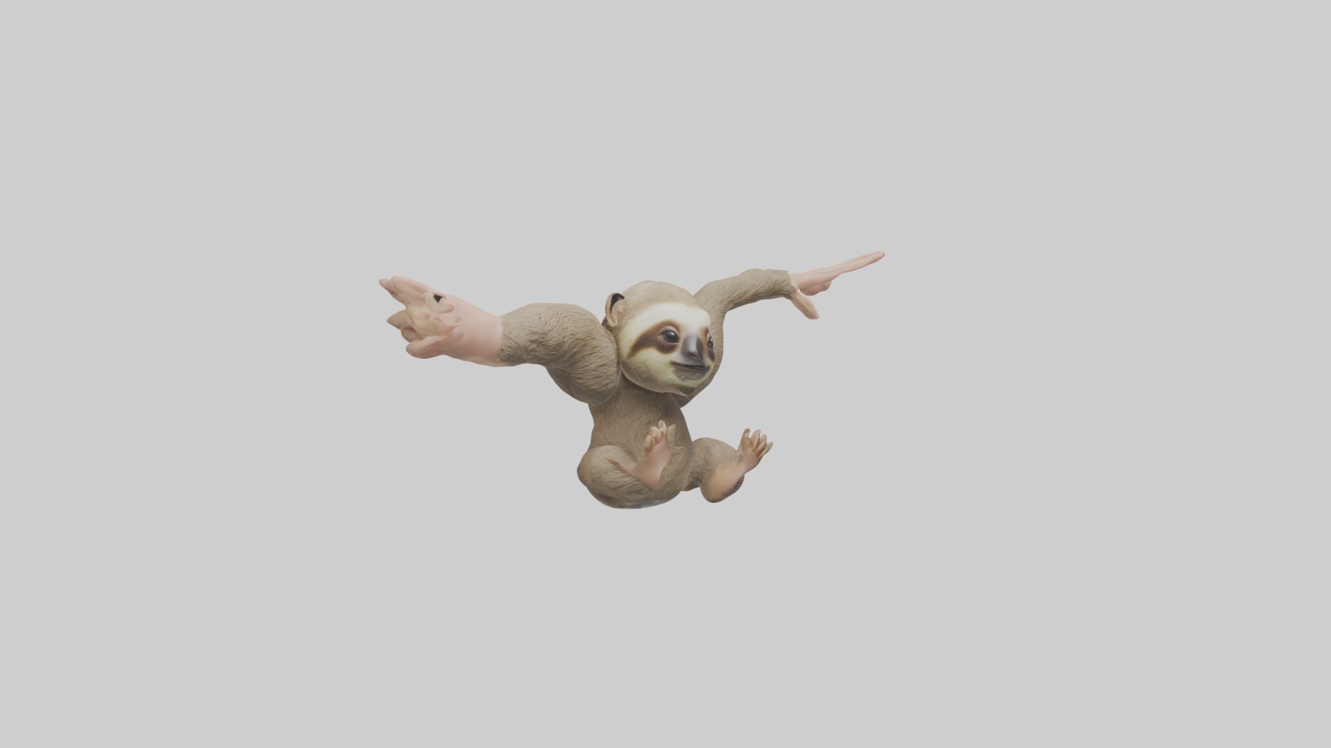 Babysloth Model 1 Low-poly 3D model_5