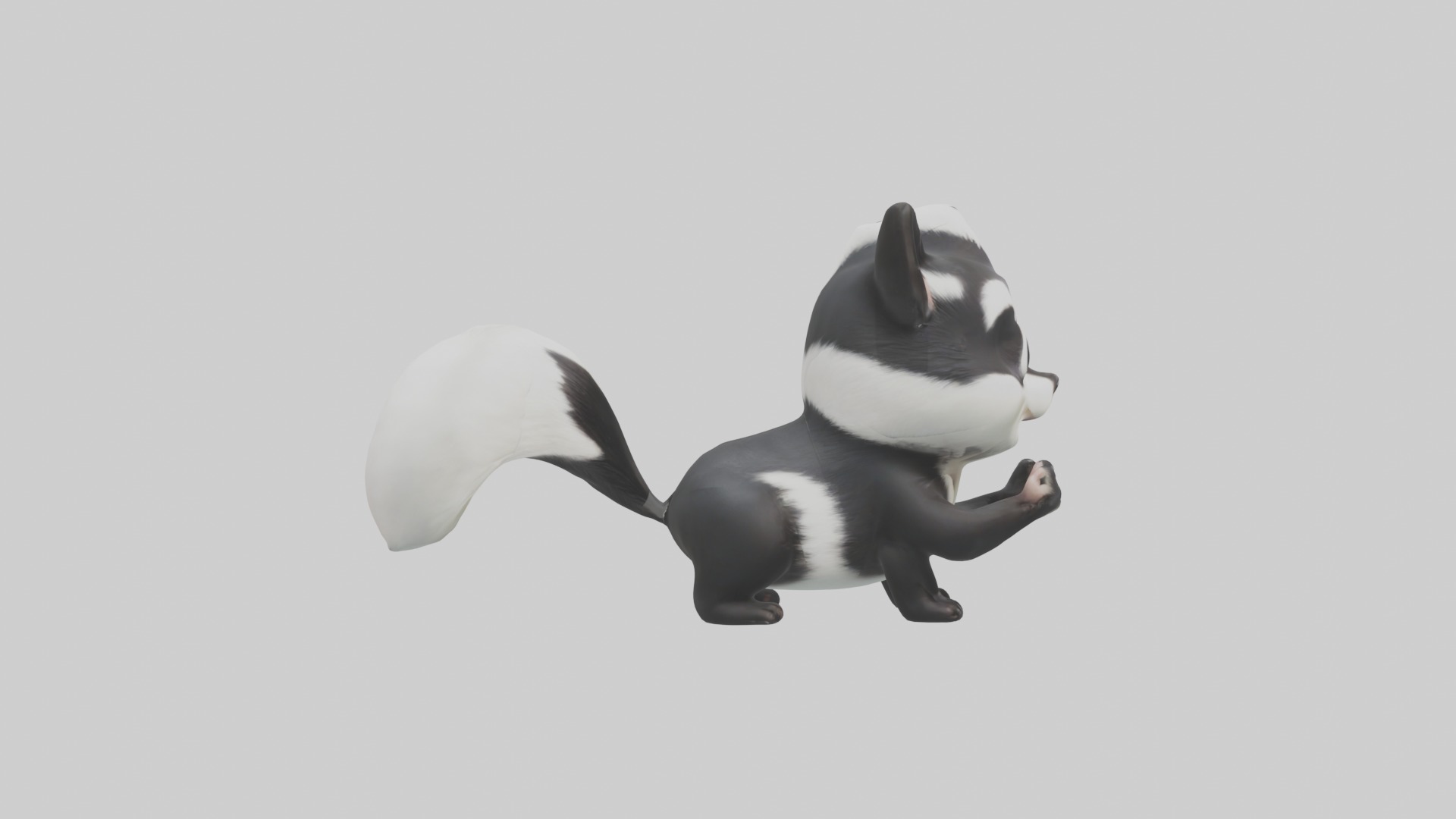 Babyskunk Model 1 Low-poly 3D model_7