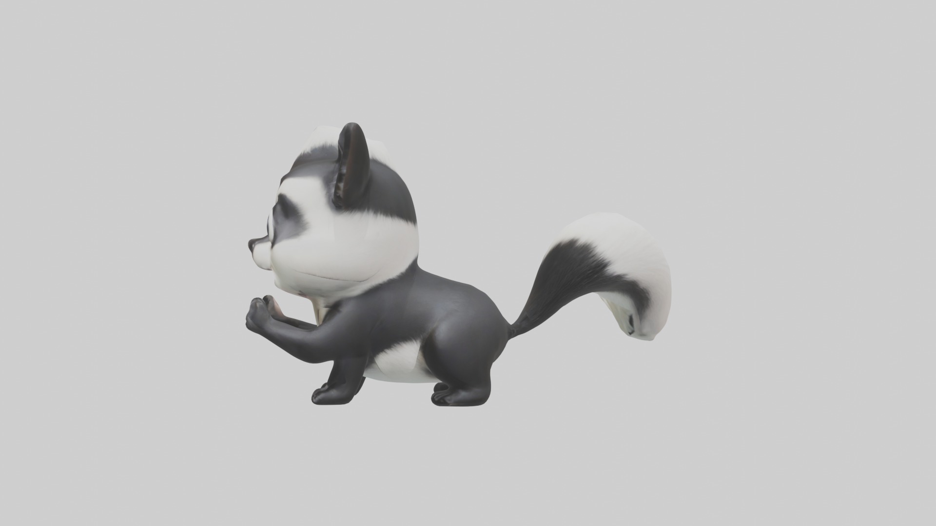 Babyskunk Model 1 Low-poly 3D model_6