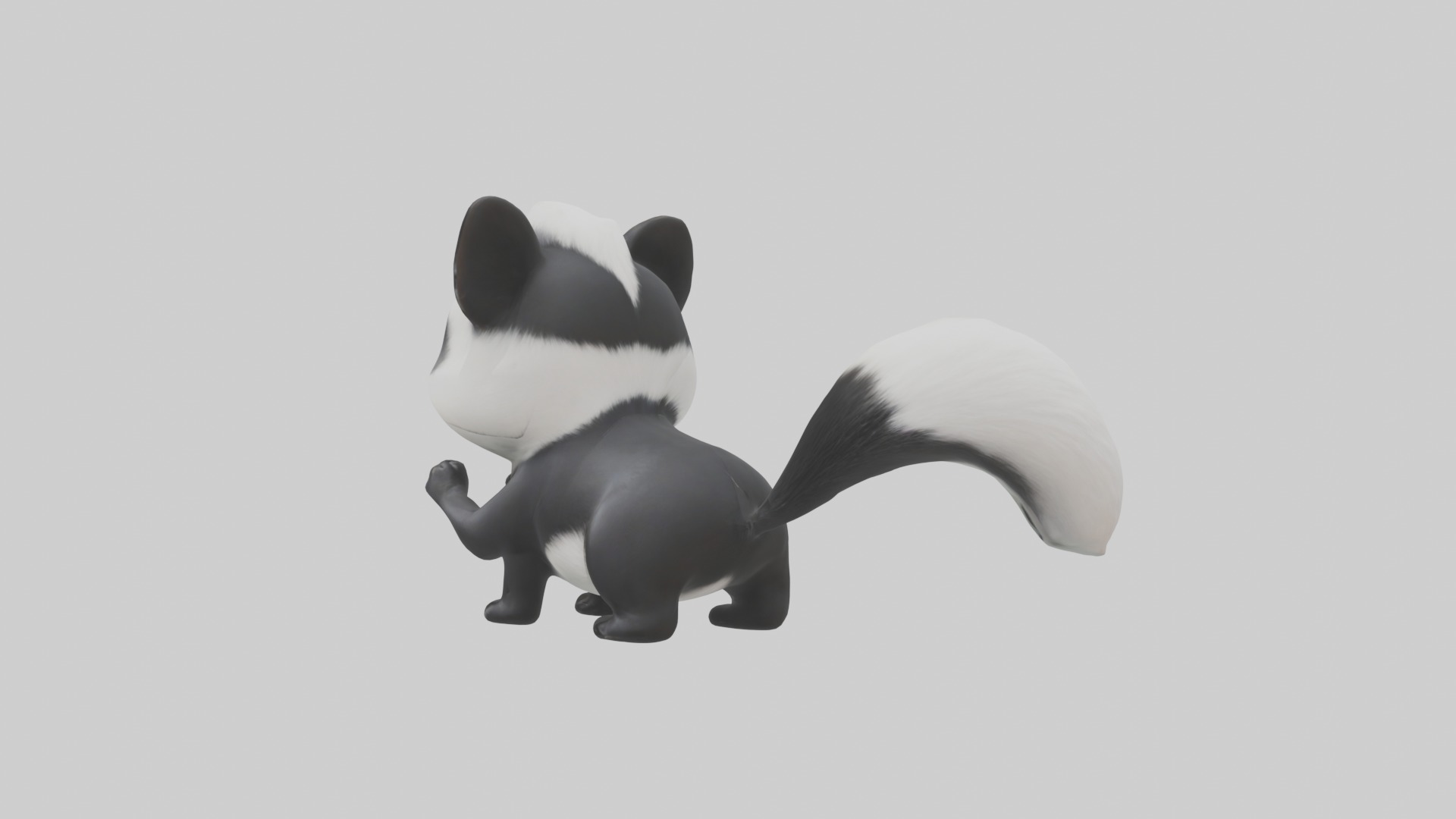 Babyskunk Model 1 Low-poly 3D model_2