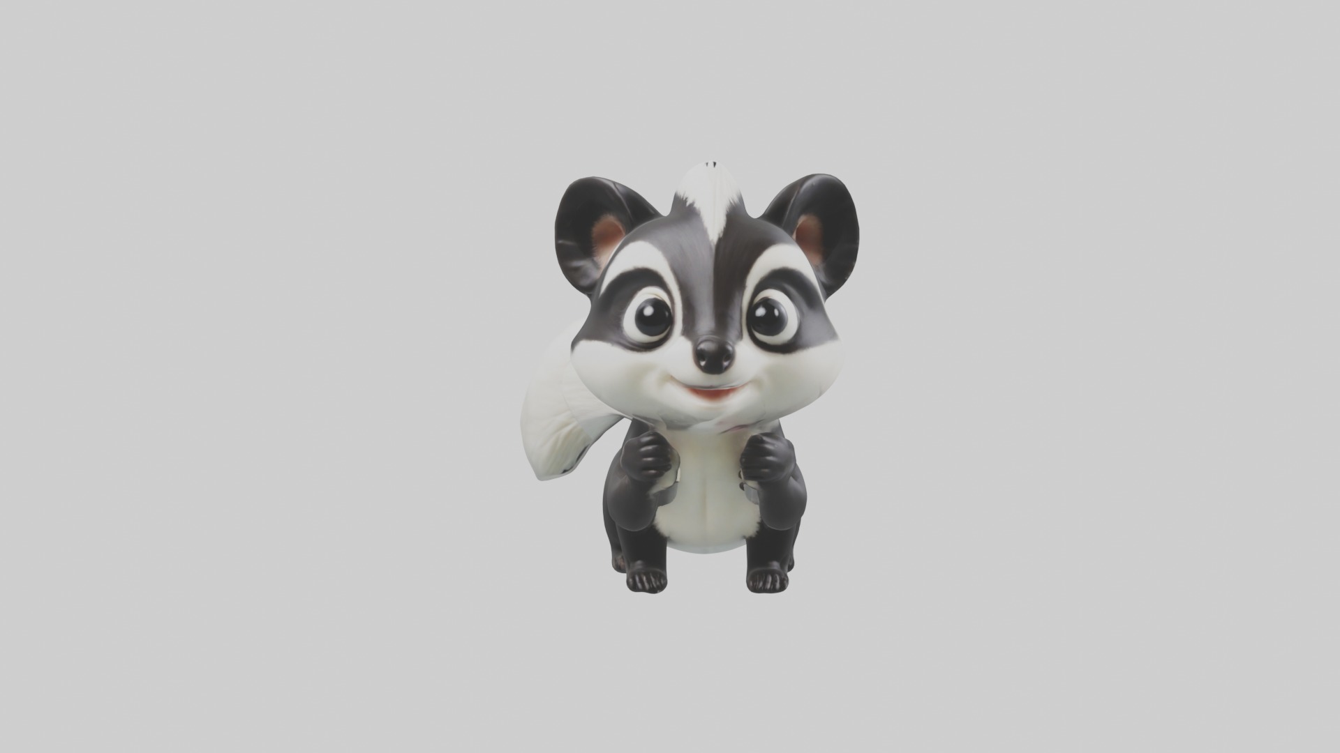 Babyskunk Model 1 Low-poly 3D model_4