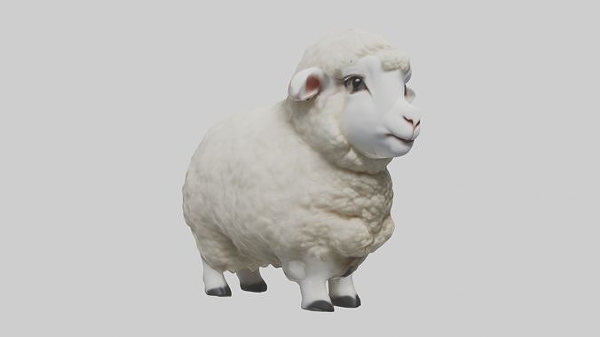 Babysheep Model 1 Low-poly 3D model