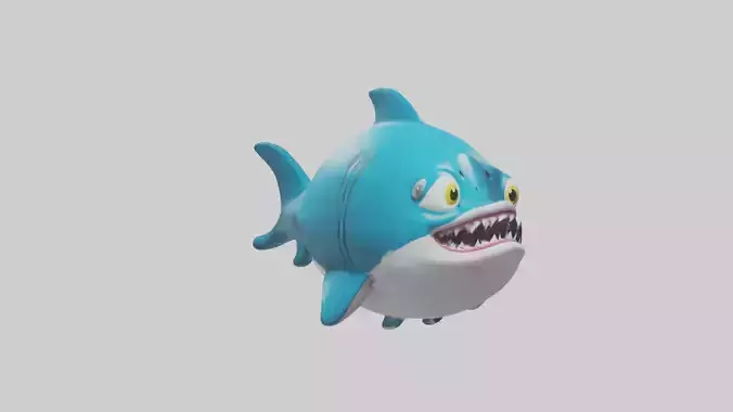 Babyshark Model 1 Low-poly 3D model