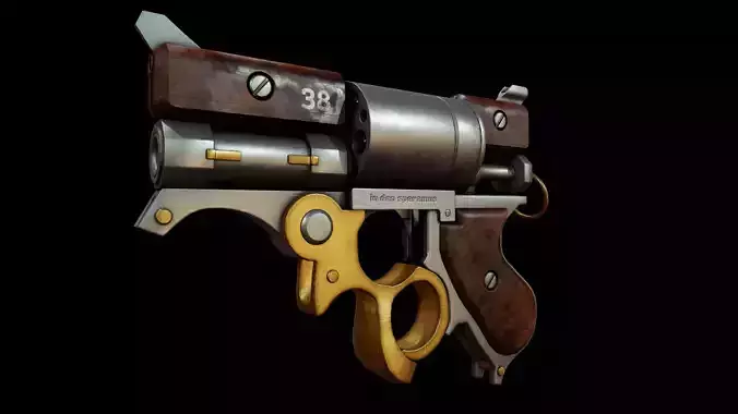 Steampunk Revolver - Tutorial Included