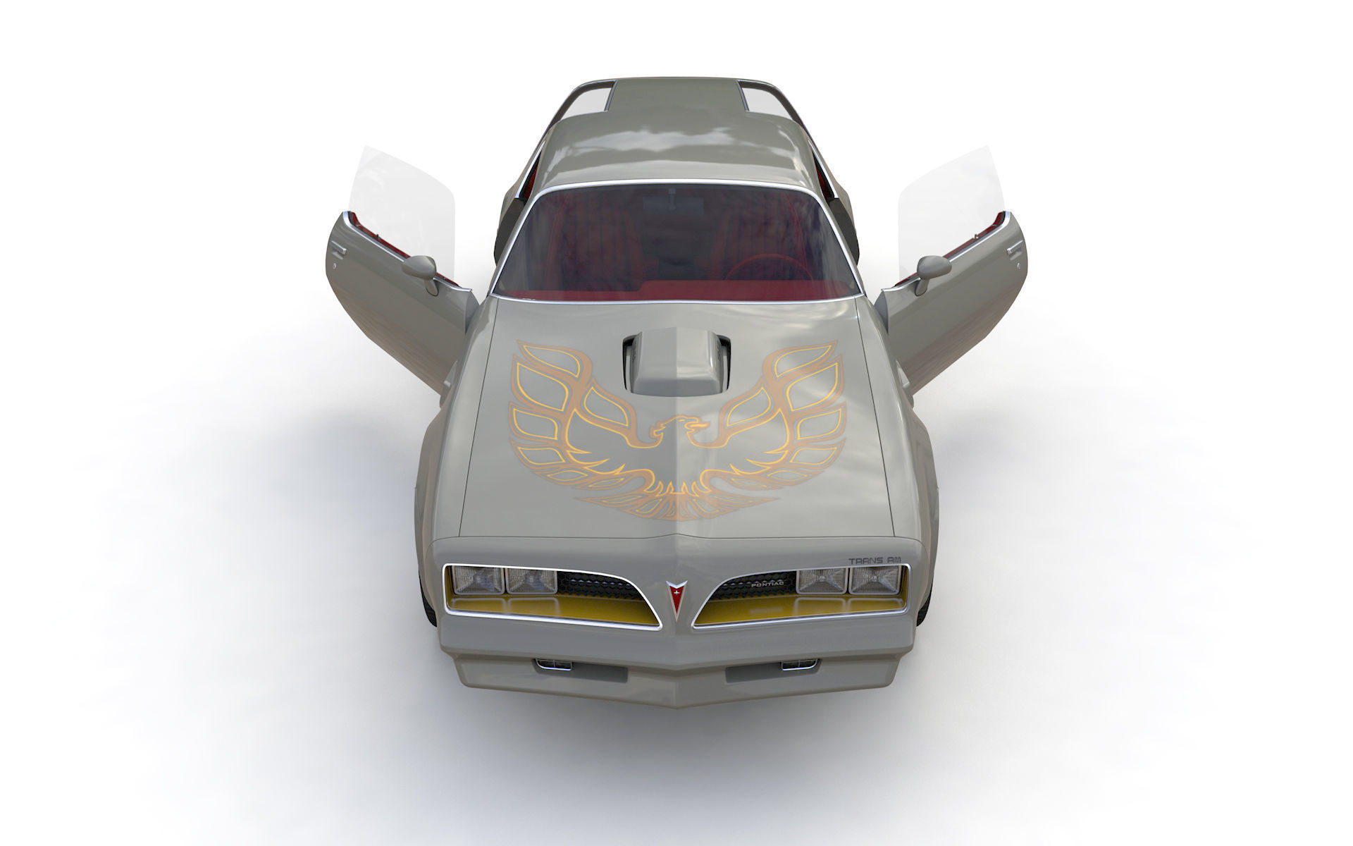 Pontiac Firebird Trans Am Type K 1977 3D model_5