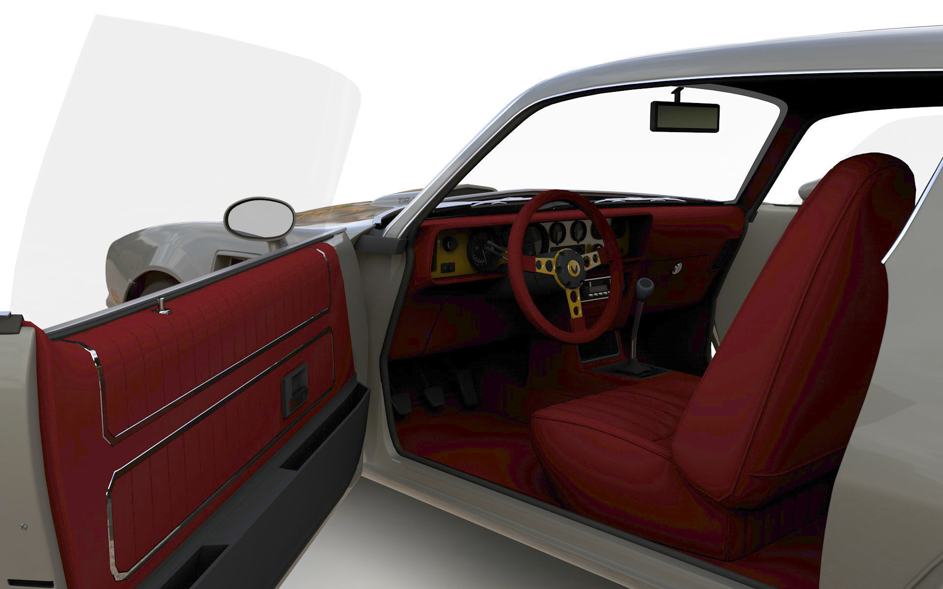 Pontiac Firebird Trans Am Type K 1977 3D model_12