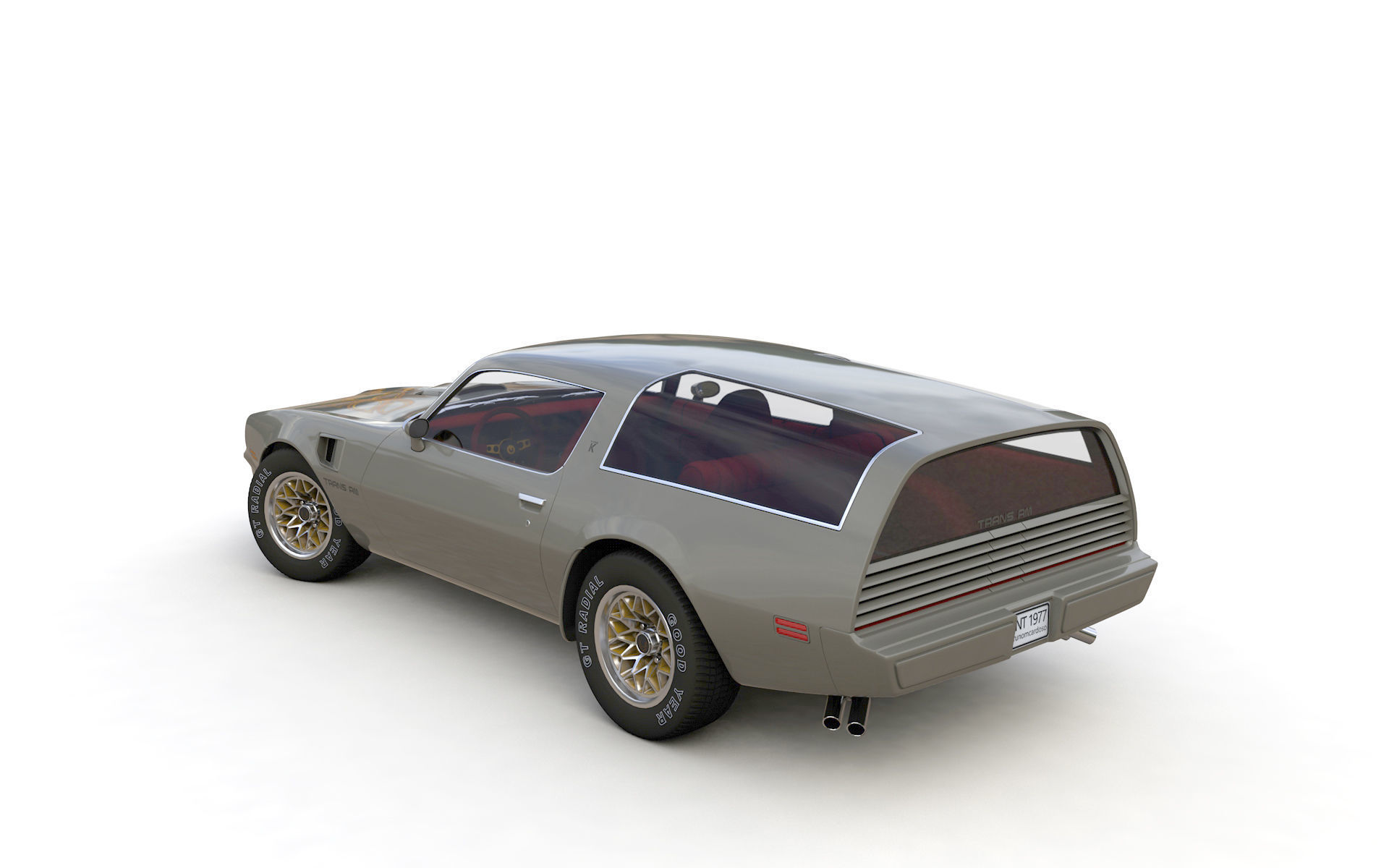 Pontiac Firebird Trans Am Type K 1977 3D model_8