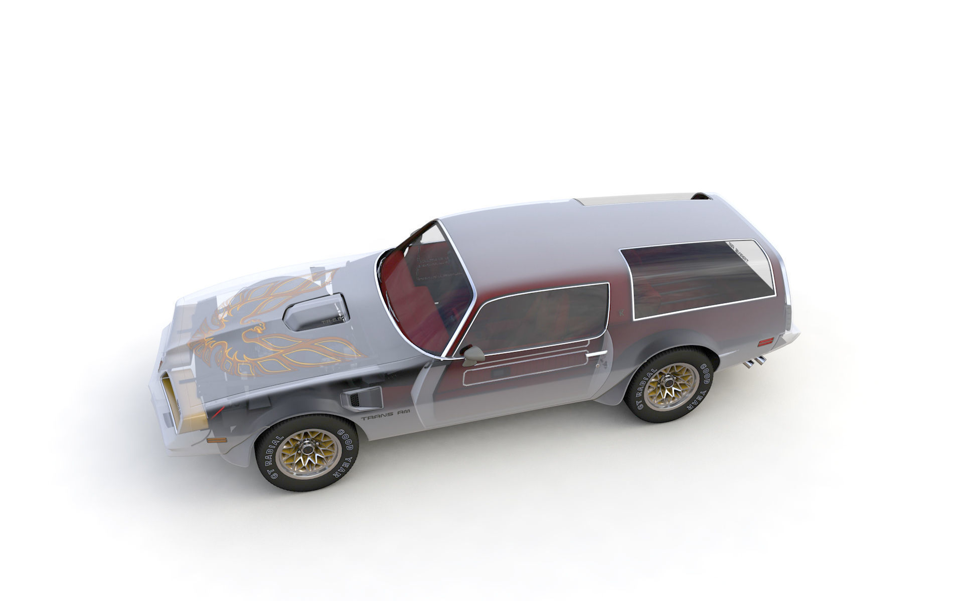 Pontiac Firebird Trans Am Type K 1977 3D model_18