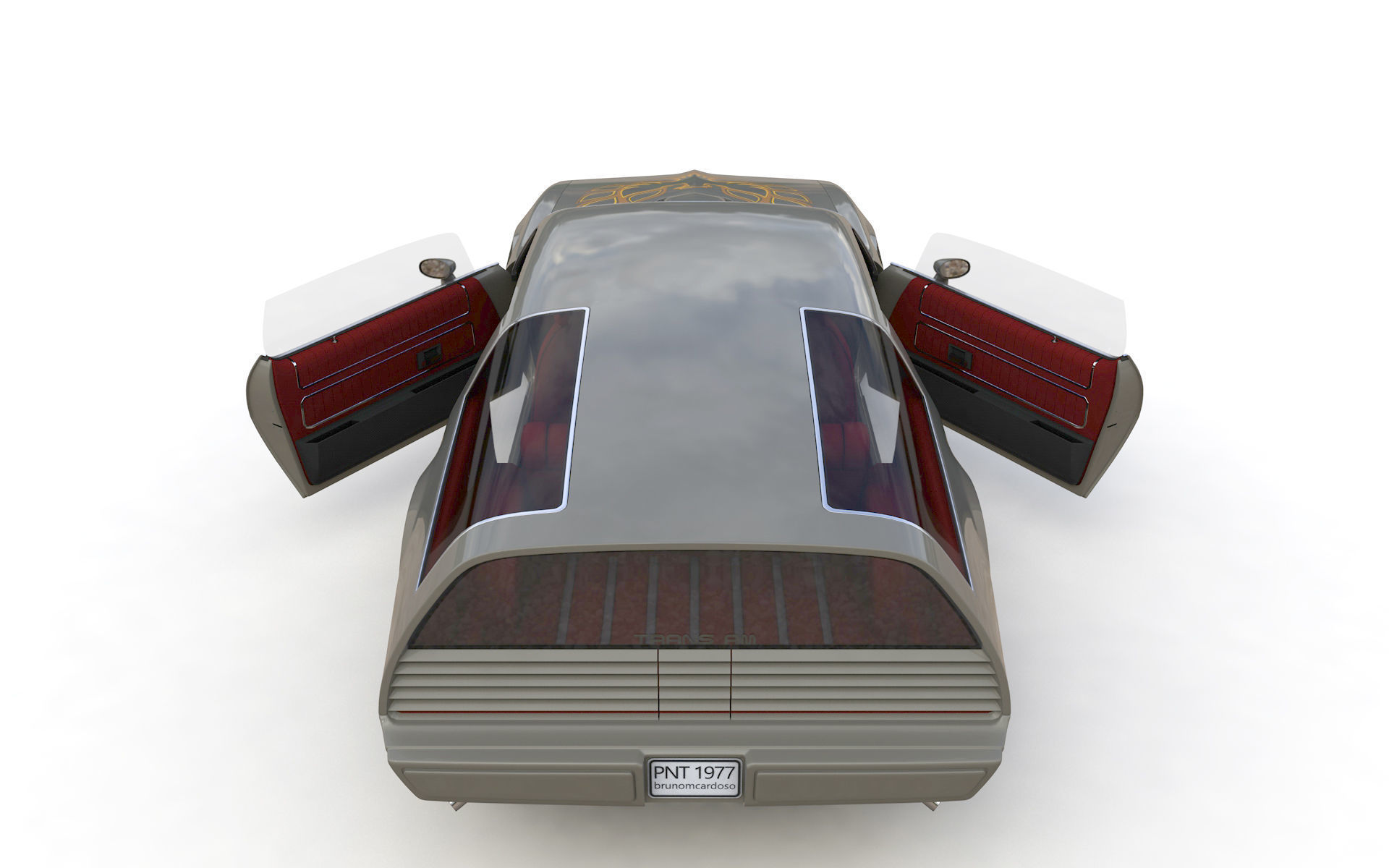 Pontiac Firebird Trans Am Type K 1977 3D model_21