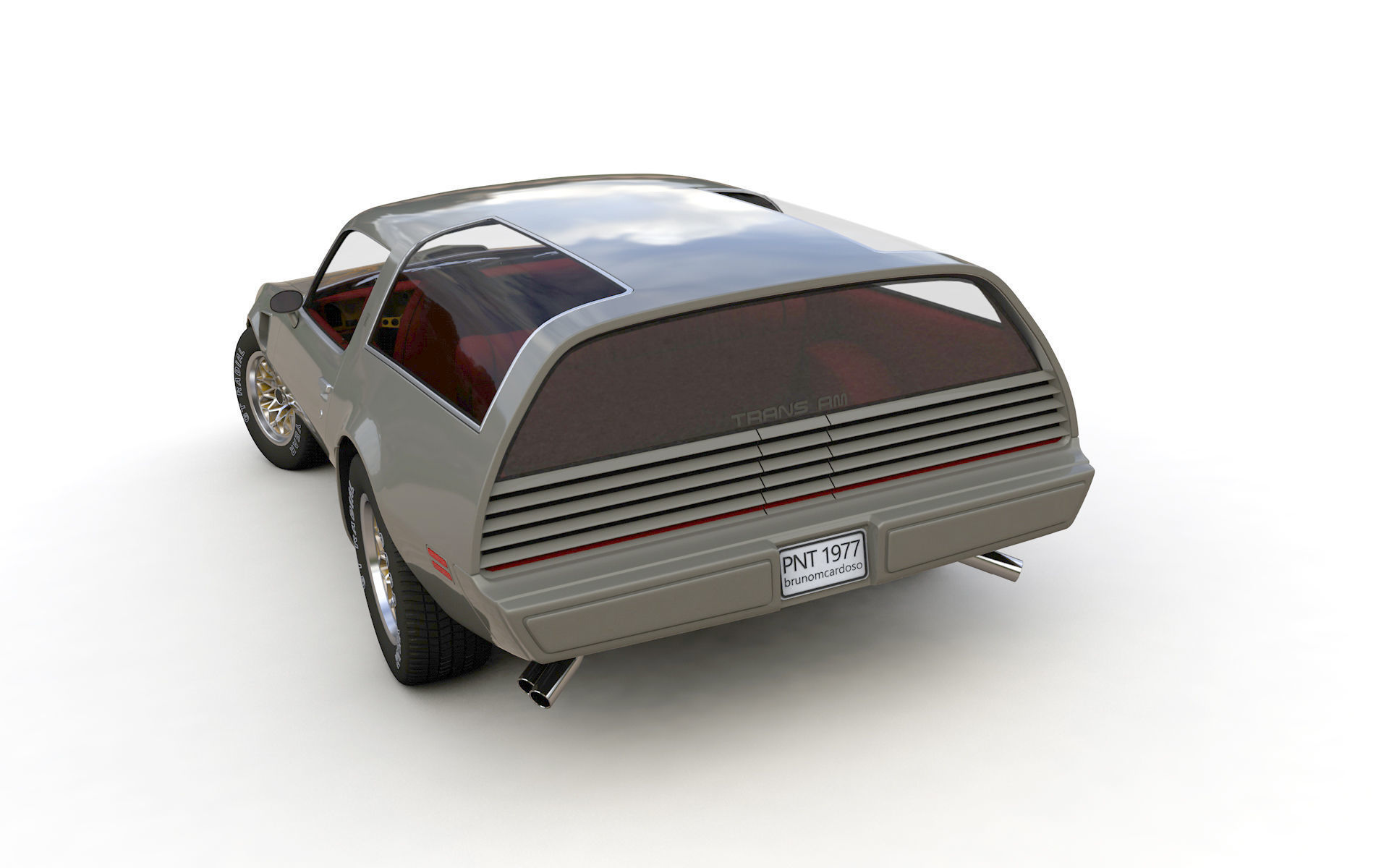 Pontiac Firebird Trans Am Type K 1977 3D model_10