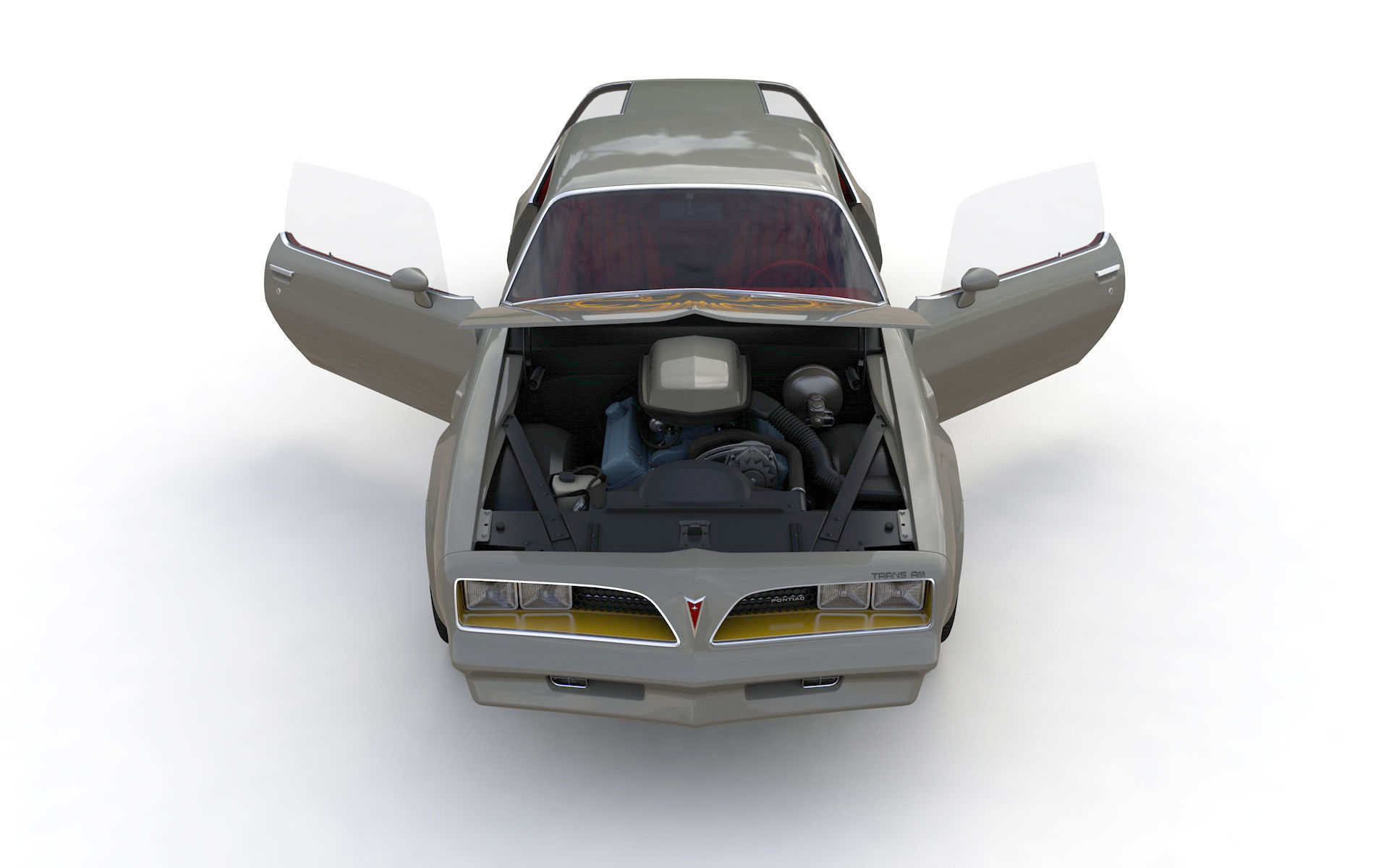 Pontiac Firebird Trans Am Type K 1977 3D model_6