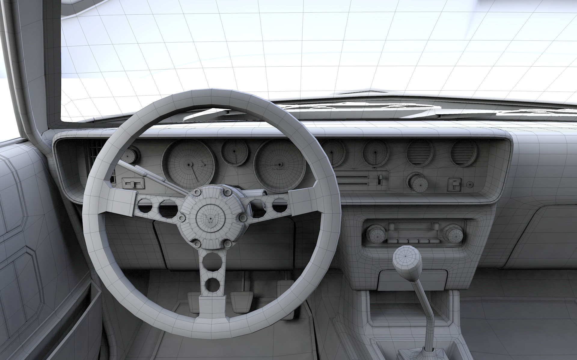 Pontiac Firebird Trans Am Type K 1977 3D model_29