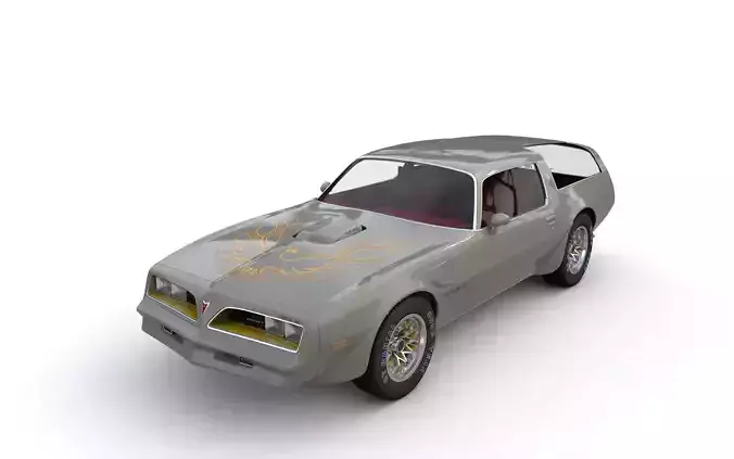Pontiac Firebird Trans Am Type K 1977 3D model