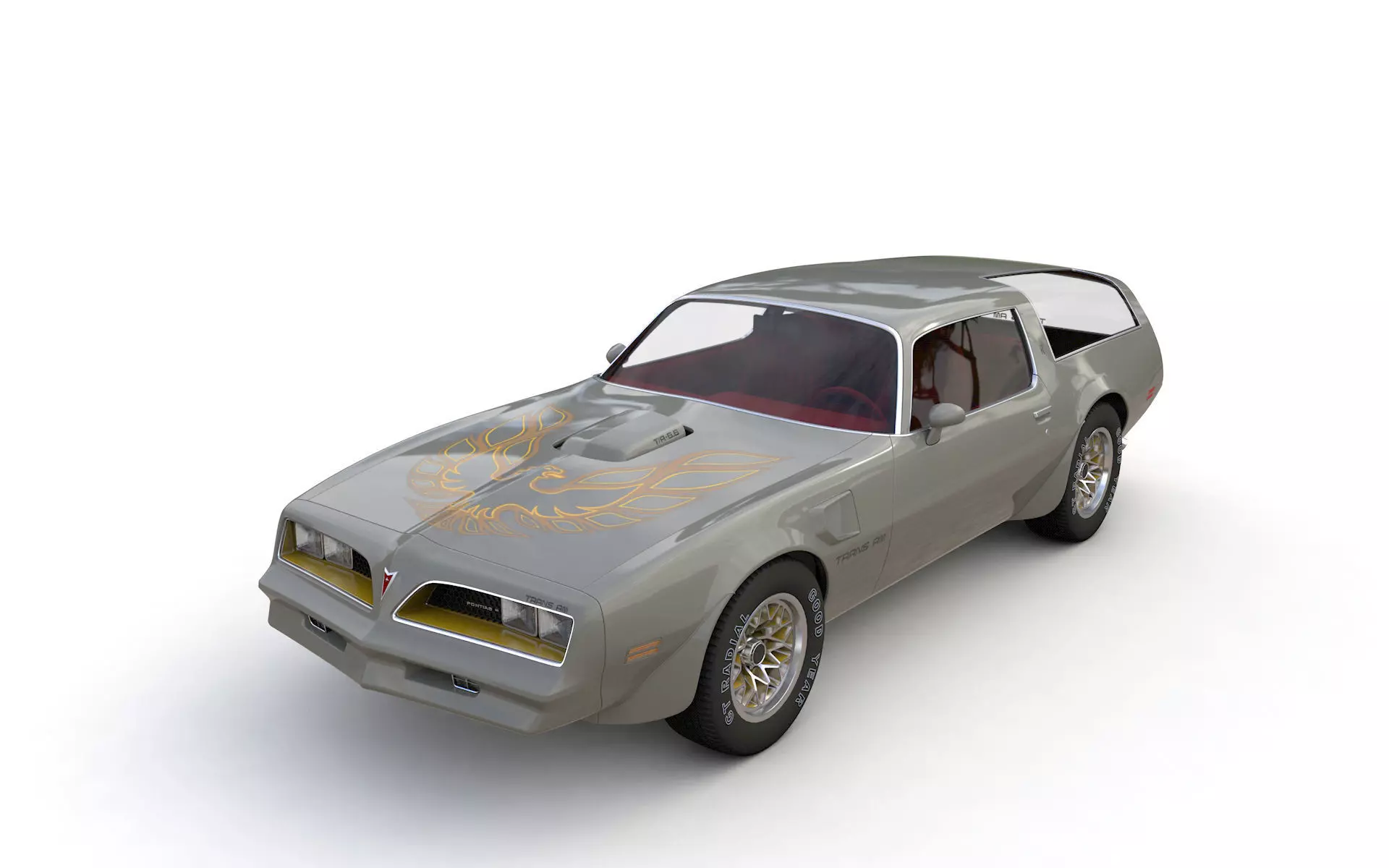Pontiac Firebird Trans Am Type K 1977 3D model_0