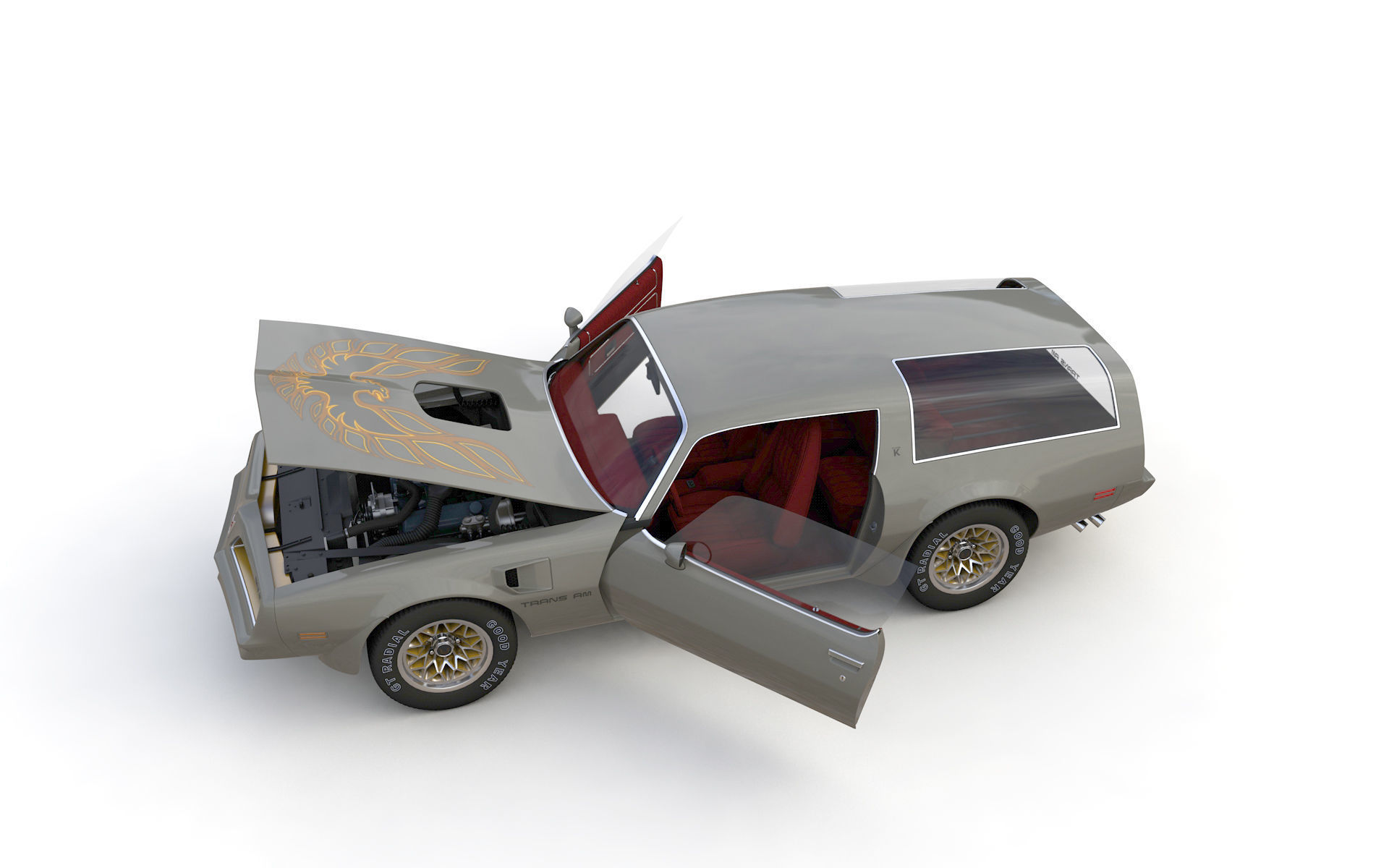 Pontiac Firebird Trans Am Type K 1977 3D model_16