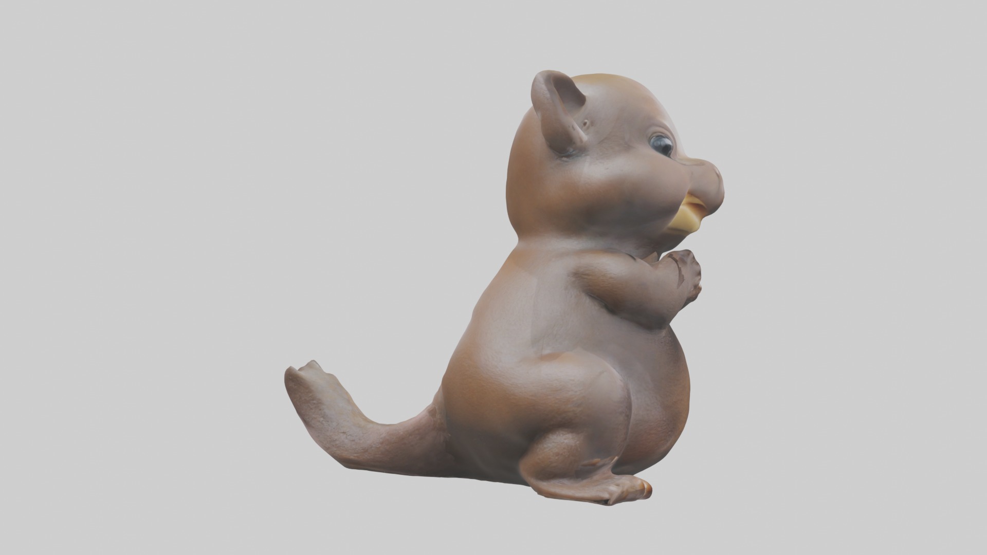 Babyplatypus Model 1 Low-poly 3D model_7