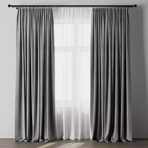 curtain with rod 04