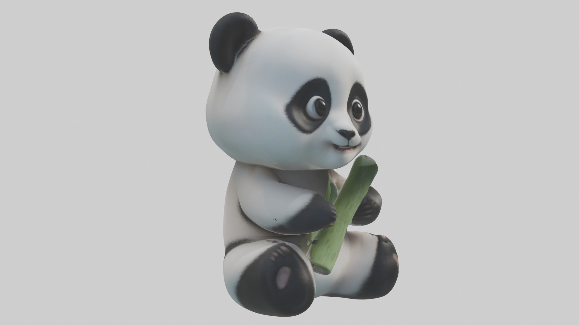 Babypanda Model 1 Low-poly 3D model_5