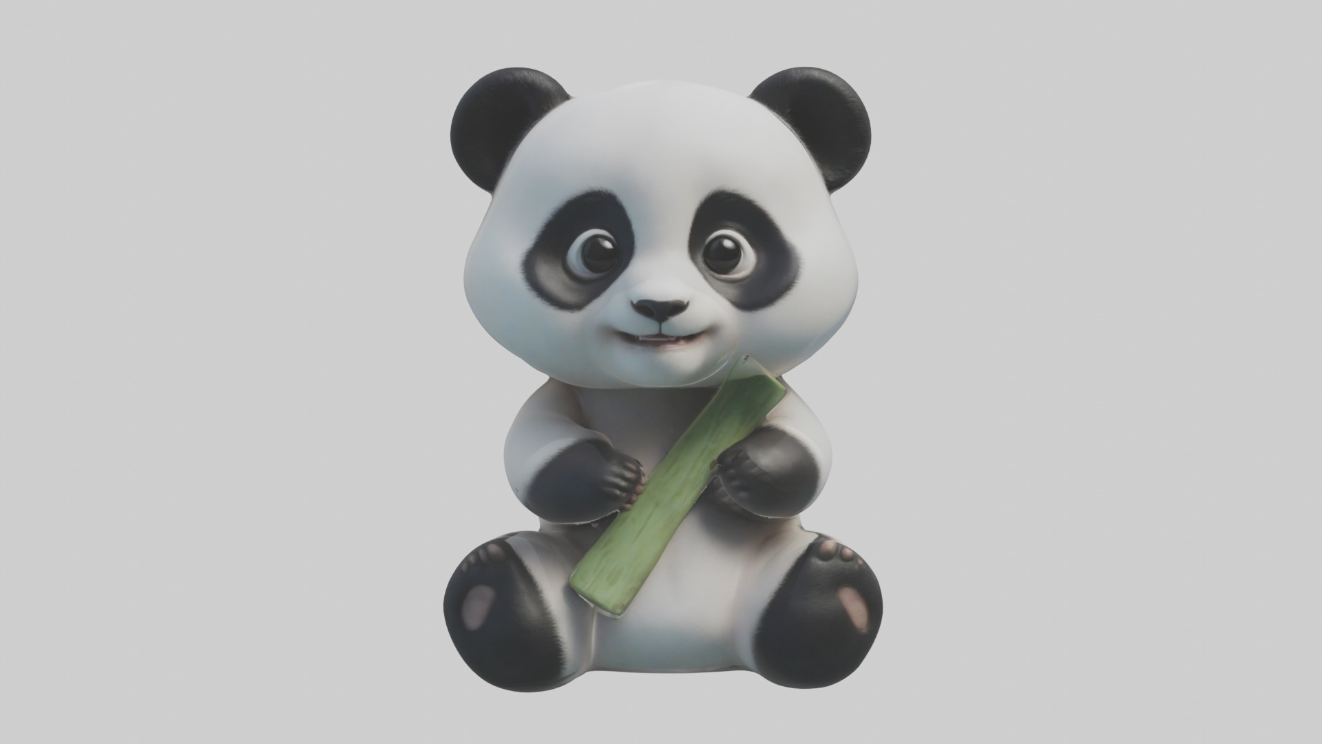 Babypanda Model 1 Low-poly 3D model_3