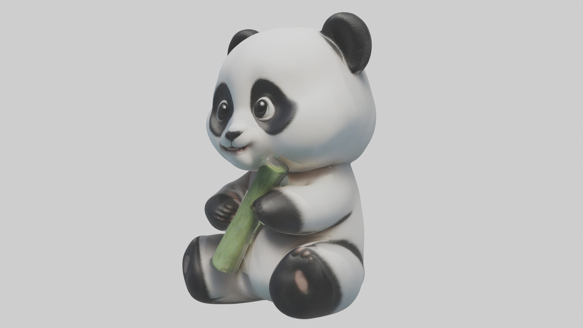 Babypanda Model 1 Low-poly 3D model_4