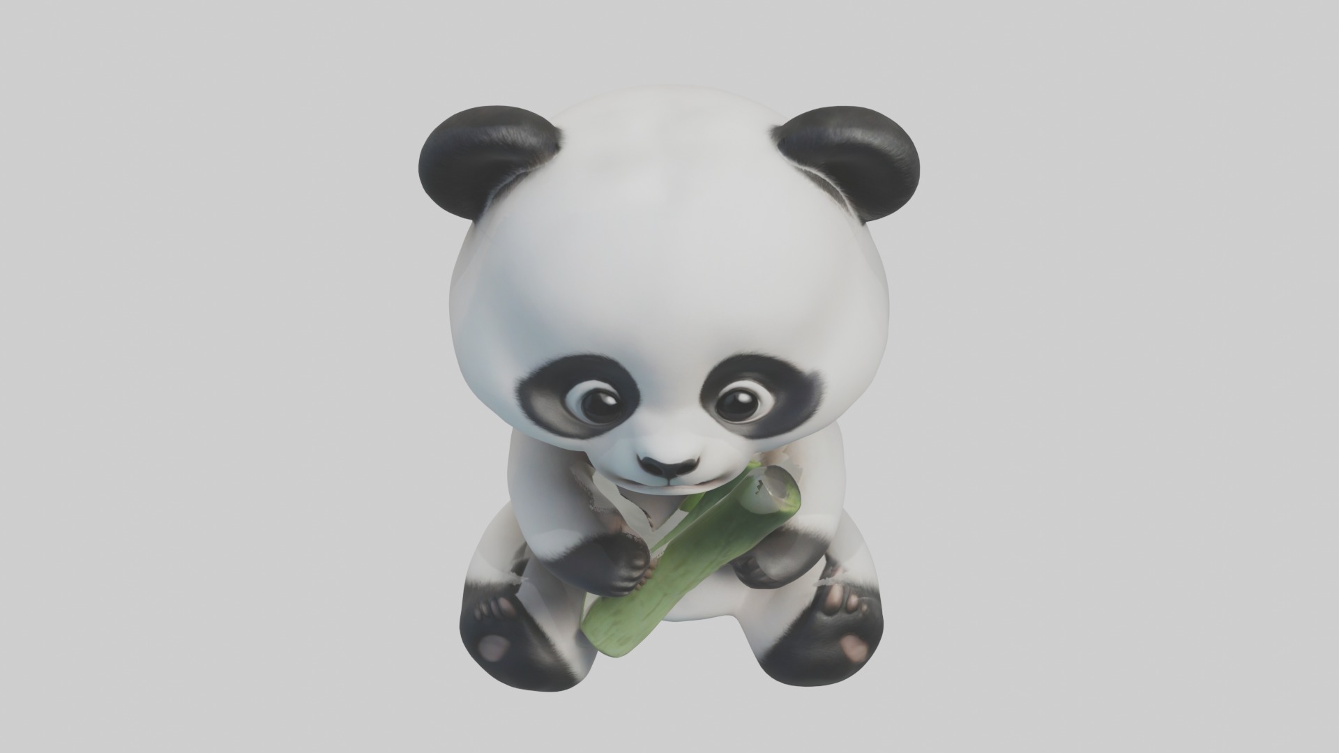 Babypanda Model 1 Low-poly 3D model_10