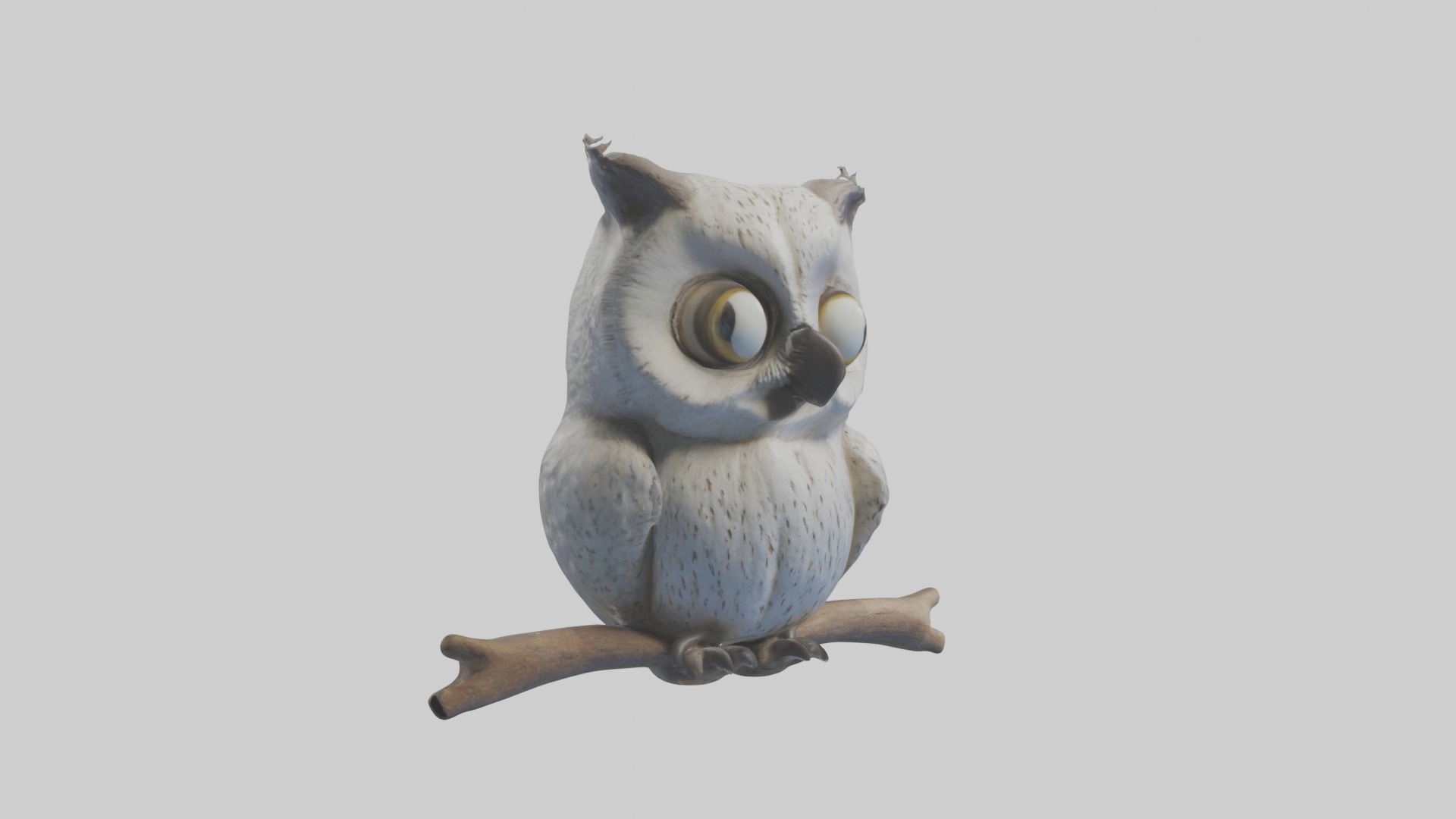 Babyowl Model 1 Low-poly 3D model_5