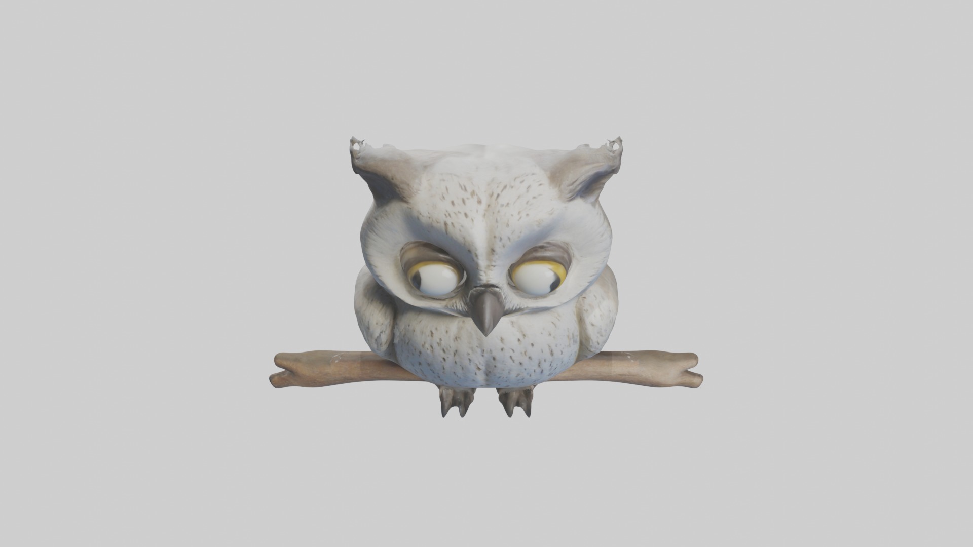 Babyowl Model 1 Low-poly 3D model_10