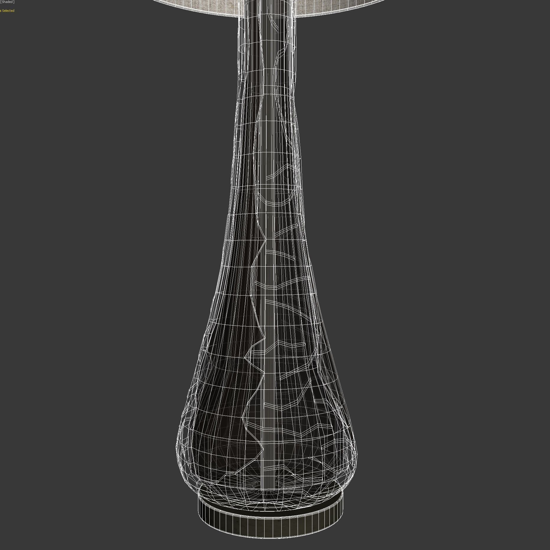 Olive Frosted Trail Lamp On Antique Brass Bases 3D model_2