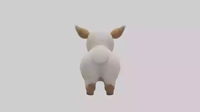 Babyllama Model 1 Low-poly 3D model