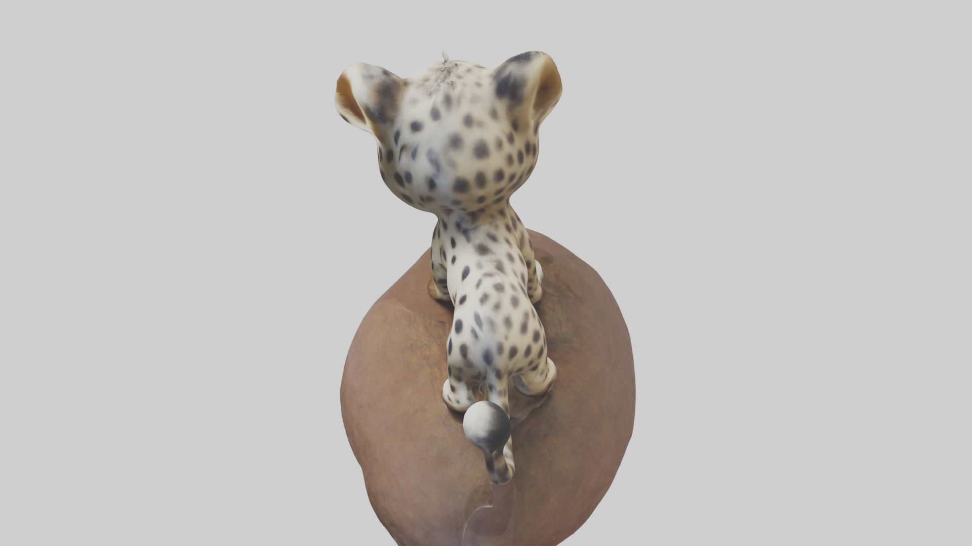 Babyleopard Model 1 Low-poly 3D model_11