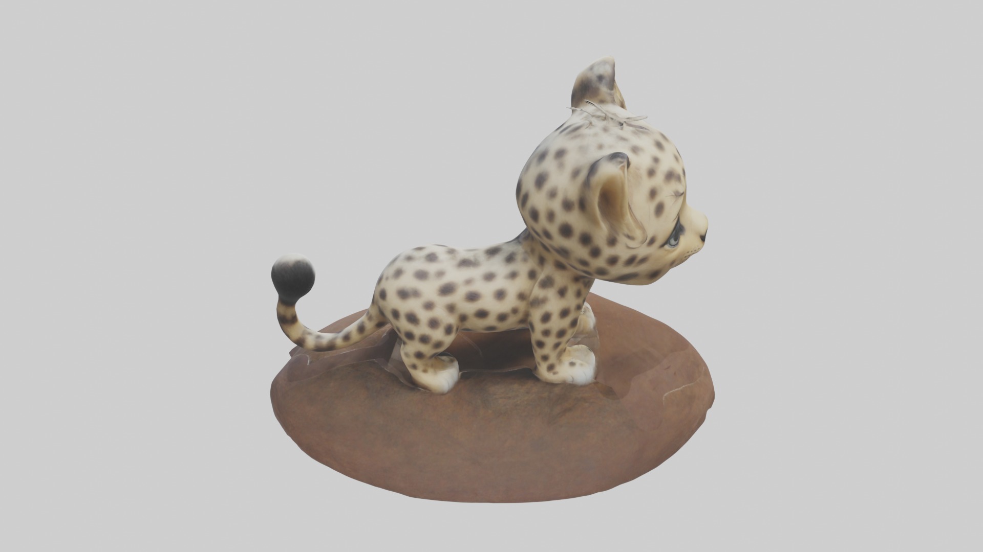 Babyleopard Model 1 Low-poly 3D model_9