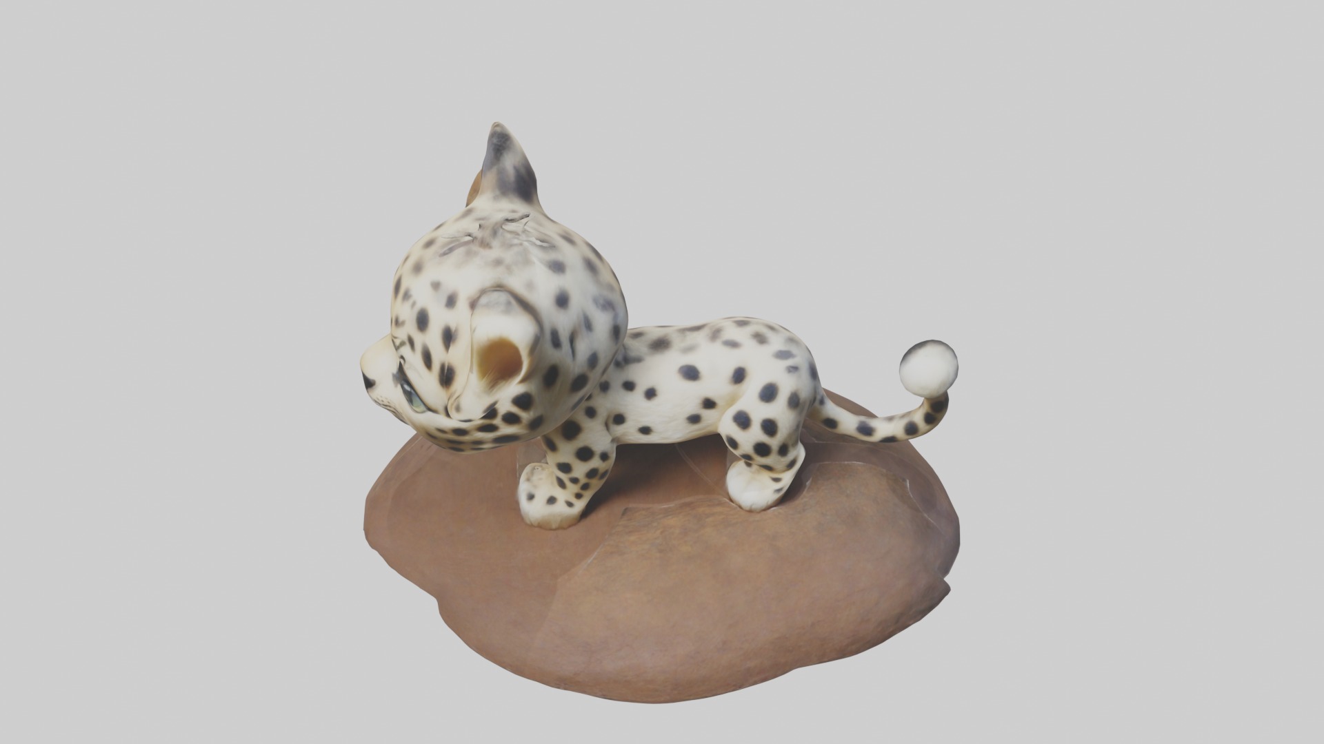Babyleopard Model 1 Low-poly 3D model_10