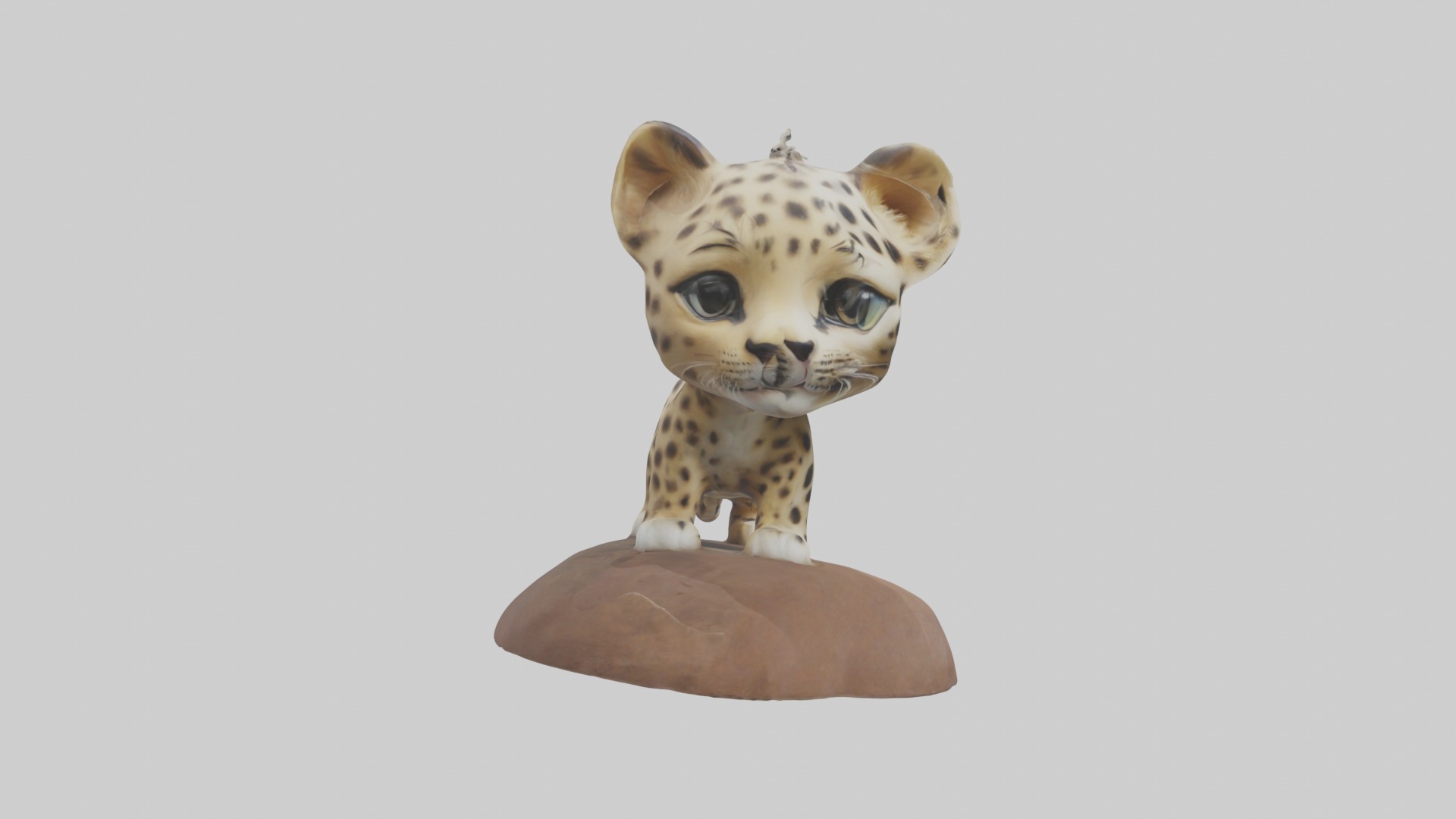 Babyleopard Model 1 Low-poly 3D model_7