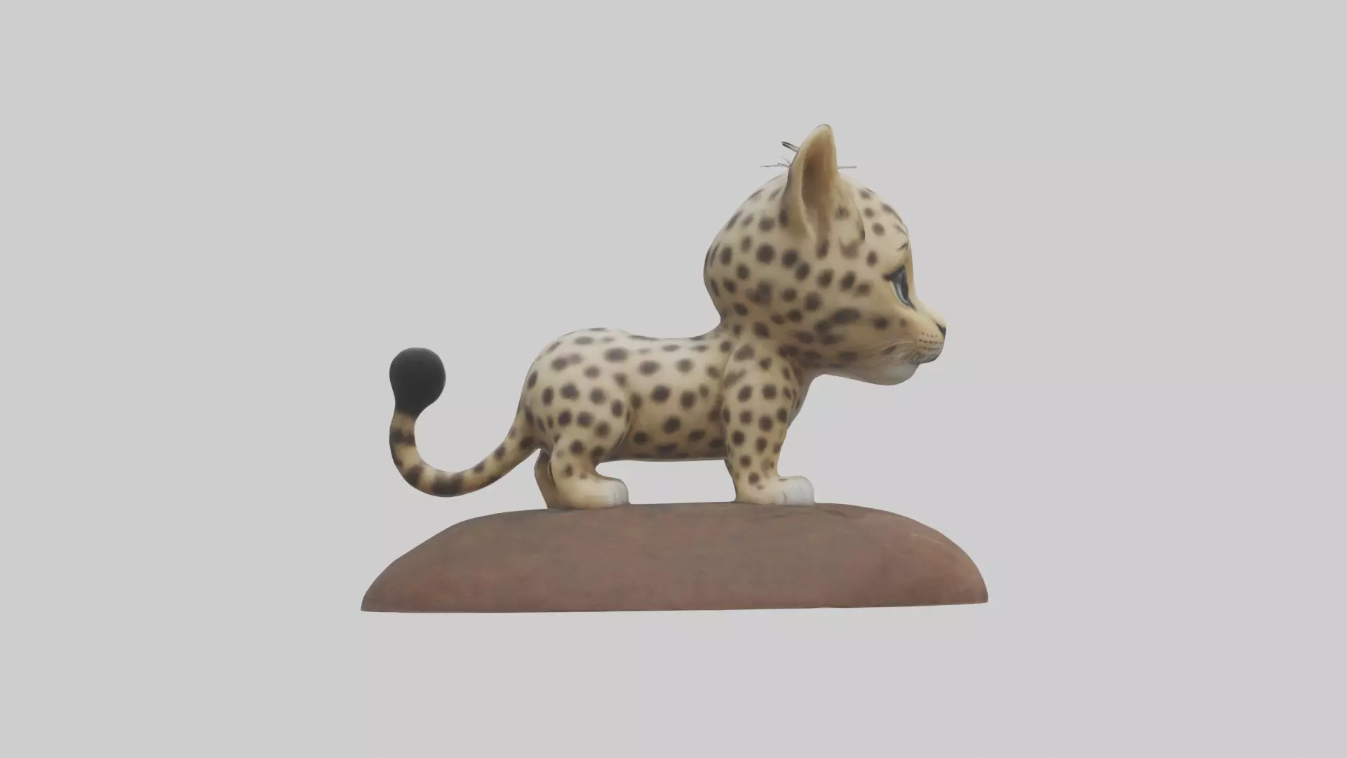 Babyleopard Model 1 Low-poly 3D model_0
