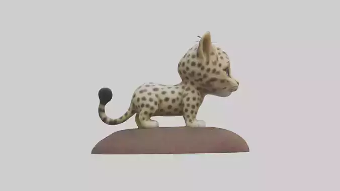 Babyleopard Model 1 Low-poly 3D model