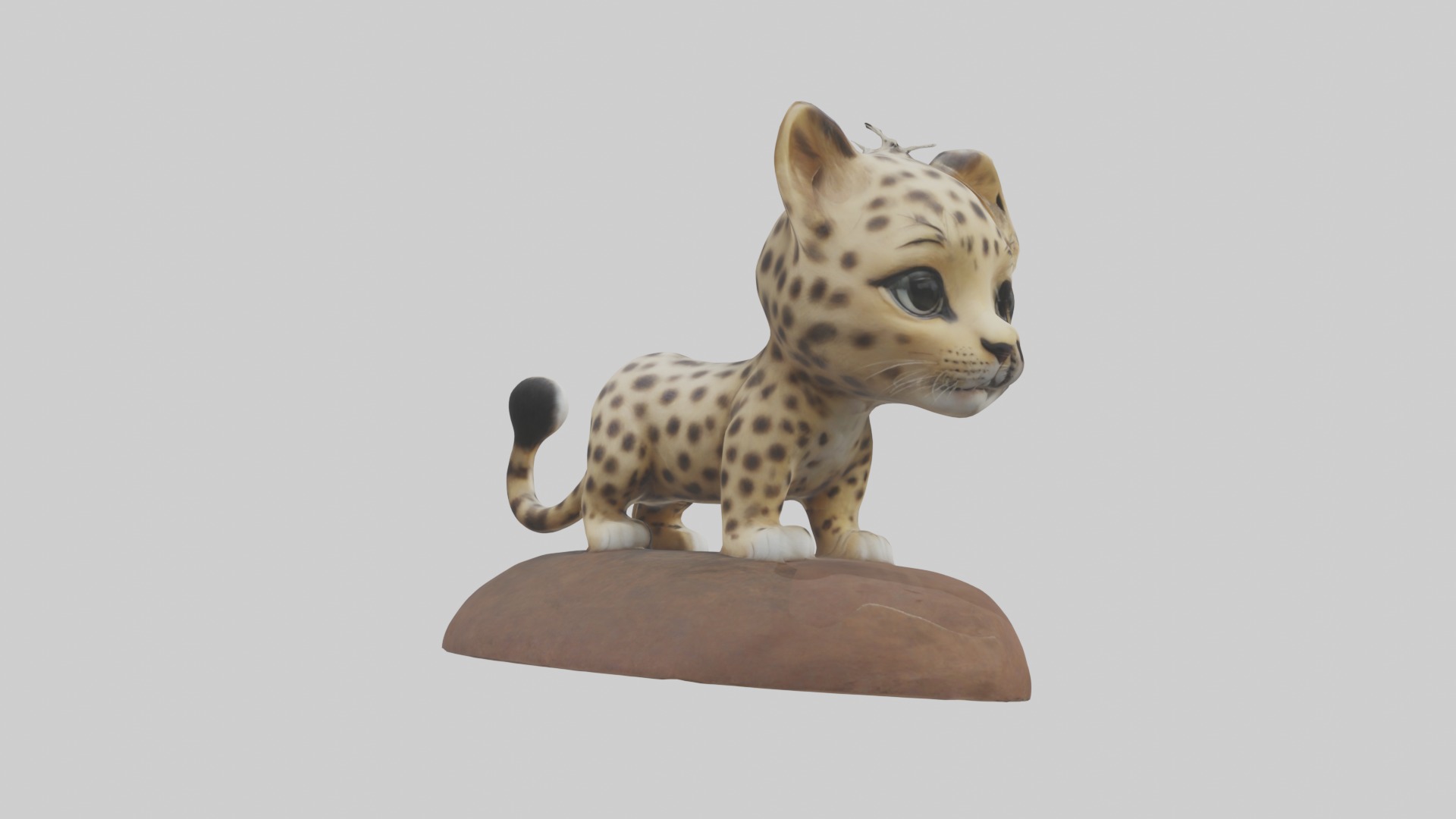 Babyleopard Model 1 Low-poly 3D model_2