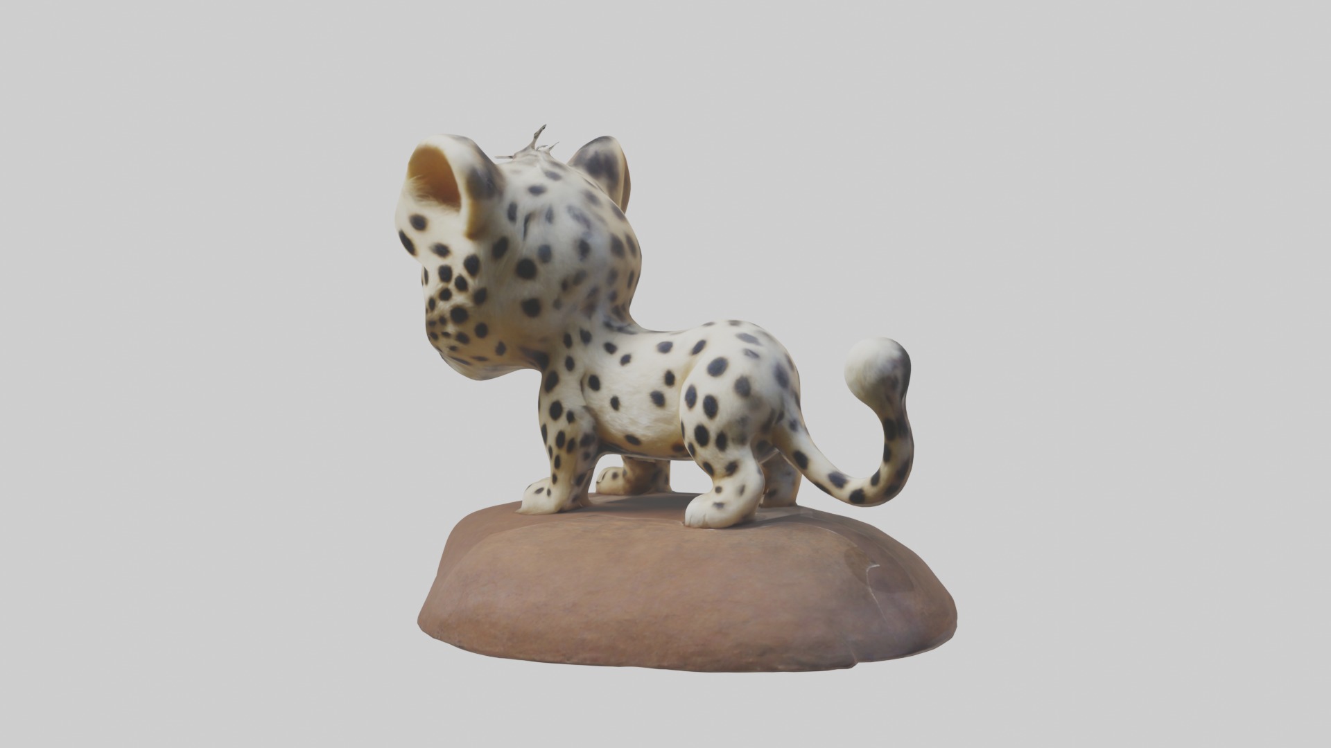 Babyleopard Model 1 Low-poly 3D model_4