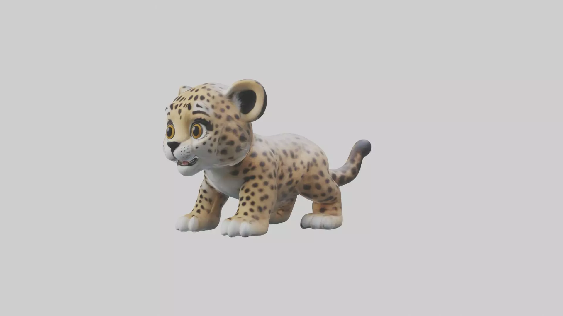 Babyjaguar Model 1 Low-poly 3D model_0